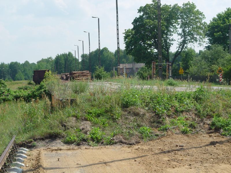 Looking into the camp area from the ramp